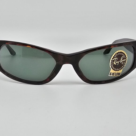 Ray-Ban B&L W1927 XWAU Tortoise Frame G-15 Green Glass Lens Cat Eye Sunglasses main image 12